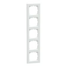 Schneider Electric MEG4050-3625 - Декоративна вертикална рамка - 5 модула M-Pure, активно бяло