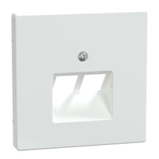 Преден панел за двойна RJ45 розетка, лотус бял, System Design, Schneider Electric MEG4522-6035
