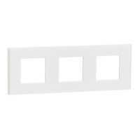 Тройна рамка, бял мат, New Unica Deco, Schneider Electric NU600679