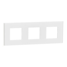 Тройна рамка, бял мат, New Unica Deco, Schneider Electric NU600679