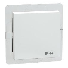 Капак за ключ, Merten System M, IP44, гланц, активно бяло, Schneider Electric 432025