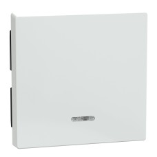 Капак за ключ, Merten System M, с индикаторно прозорче, гланц, активно бяло, Schneider Electric 436025