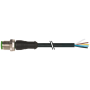 M12 male 0° A-cod. with cable / PUR 5x0.34 bk UL/CSA+drag ch. 15m, Murrelektronik 7000-12041-6351500