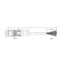 Кабел CANopen/DeviceNet, щепсел M12A, прав, 5-полюсен, 20 m, Wago 756-1403/060-200