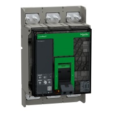 ComPacT NS (2021) Прекъсвач, ComPacT NS1250N, 50kA at 415VAC, 3P, фиксиран, ръчно управление, MicroLogic 5.0 контролен блок, 1250A, Schneider Electric C125N350FM