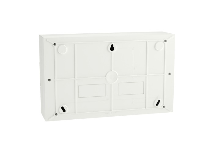 Easy9 EU enclosures Модулно табло, Easy9 EU, открит монтаж, 1 ред 18 модула, 2 клеми земя/нула, бяла врата, Schneider Electric EZ9EUD118