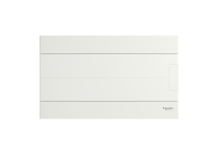 Easy9 EU enclosures Модулно табло, Easy9 EU, открит монтаж, 1 ред 18 модула, 2 клеми земя/нула, бяла врата, Schneider Electric EZ9EUD118