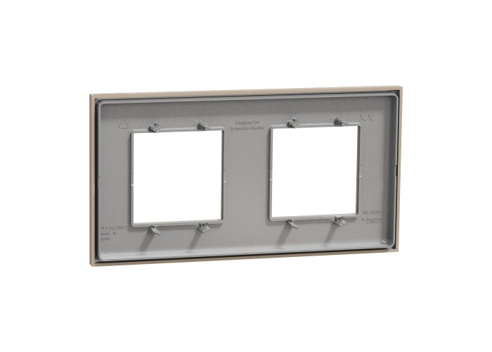 Двойна рамка Unica Deco капучино, Schneider Electric NU600426
