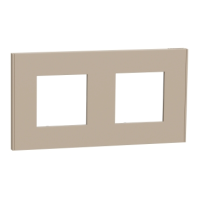 Двойна рамка Unica Deco капучино, Schneider Electric NU600426