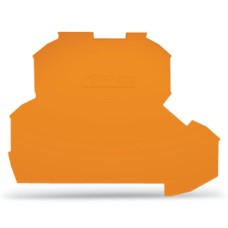 Крайна и междинна пластина, 0.8 mm, оранжев, Wago 2002-2292
