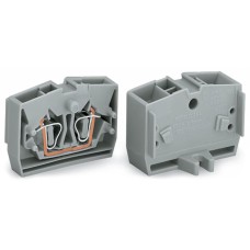 4-проводна централна клема, без бутони, 1-полюсен, 2.5 mm², оранжев, Wago 264-356
