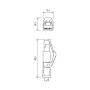 RJ45 male 0° / RJ45 male 0° shielded / PUR 1x4xAWG22 shielded gn UL/CSA+drag ch. 1m, Murrelektronik 7000-74301-7960100