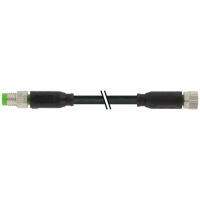 M8 male 0° / M8 female 0° A-cod. / PUR 4x0.25 bk UL/CSA+drag ch. 2m, Murrelektronik 7000-88011-6310200