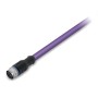 Кабел CANopen/DeviceNet, гнездо M12A, право, 5-полюсен, 10 m, Wago 756-1401/060-100