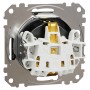 Контакт шуко, безвинтов монтаж, детска защита, драскан титан, Schneider Electric SDD172022U