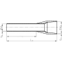 Ergom E08KH-02010104000 - HI 1,5/8 ERHL Изолирани гилзи 500 бр./пакет