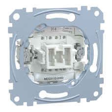 Двуполюсен ключ 10A, вграден монтаж, безвинтови клеми, Schneider Electric MEG3112-0000