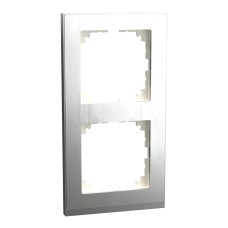 Двойна декоративна рамка M-PURE DECOR, стомана, Schneider Electric MEG4020-3646