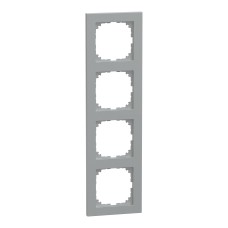 Schneider Electric MEG4040-3660 - Декоративна вертикална рамка - 4 модула, M-PURE, алуминий