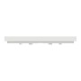 Единична рамка Unica Deco бял/сребро, Schneider Electric NU600240