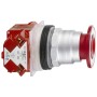 Бутон тип "гъба" червена, Ø41 mm, 30мм, 2 позиции, 1 NC, Harmony 9001K, Schneider Electric 9001KR9RH6