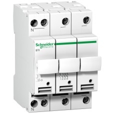 Schneider Electric A9N15658 - Acti 9 STI - Acti 9 - разеденител със стопяеми предпазители STI - 3 полюса + N - 25 A - за fuse 10.3 x 38 mm