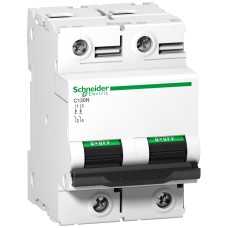 Schneider Electric A9N18384 - Acti 9 C120 - Миниатюрен автоматичен прекъсвач C120N - 2P - 100A - D крива
