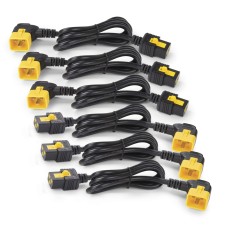 NetShelter Power Cords Комплект захранващ кабел (6 ea), заключващ, C19 до C20 (90 градуса), 0,6 м, Schneider Electric AP8712R