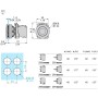 Глава за бутон Ø30, пластмасова, бяло капаче, пружинно връщане, Harmony XB5, Schneider Electric ZB5FA1