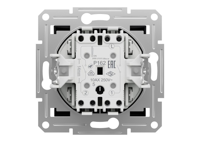 Сериен ключ-10AX, безвинтов монтаж, антрацит, Asfora, Schneider Electric EPH0300171