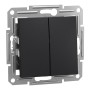 Сериен ключ-10AX, безвинтов монтаж, антрацит, Asfora, Schneider Electric EPH0300171