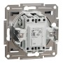 Еднополючен ключ с глим-лампа, 10AX безвинтов монтаж, стомана, Asfora, Schneider Electric EPH1400162
