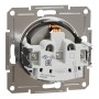Единичен контактен излаз шуко, 16A, бронз, Asfora, Schneider Electric EPH2900169