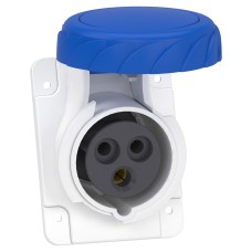 Schneider Electric PKF16F723 - PratiKa - Контакт за монтаж на табло Pratika, прав, винт.свърз.- 16A- 2P+E- 200...250V AC