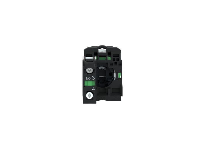 Schneider Electric XB5AG21 - Harmony XB5 - Селекторен превключвател с ключ 455, пластмаса, черен, 22мм, 2 позиции, със задържане, 1 NO