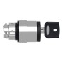 Schneider Electric ZB4BG3 - Harmony XB4 - Глава за превключвател с ключ, Ø22, 3-позиции със задържане, ключ 455