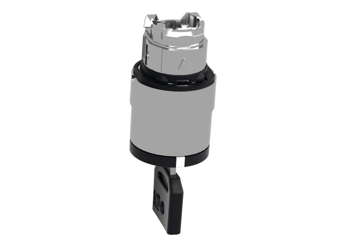 Schneider Electric ZB4BG3 - Harmony XB4 - Глава за превключвател с ключ, Ø22, 3-позиции със задържане, ключ 455