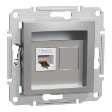 Компютърна розетка RJ45 cat.5e UTP, алуминий, Asfora, Schneider Electric EPH4300161