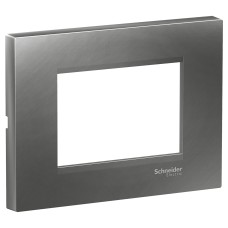 Easy Styl Easy Styl, cover frame, 3 modules, smoky grey, Schneider Electric LMR7253006