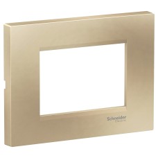 Easy Styl Easy Styl, cover frame, 3 modules, metallic beige, Schneider Electric LMR7263007