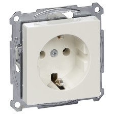 Контакт с безвинтово свързване 16А, +PiT TPb, полярно бяло, Merten System M, Schneider Electric MTN2301-0319