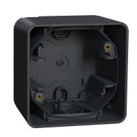 Единична конзола за открит монтаж, антрацит, Mureva Styl, Schneider Electric MUR37911