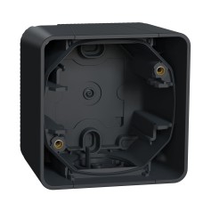 Единична конзола за открит монтаж, антрацит, Mureva Styl, Schneider Electric MUR37911