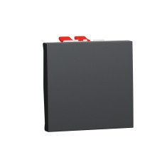 Кръстат ключ 10 А, 2 модула, антрацит, New Unica, Schneider Electric NU320554
