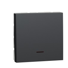 Двуполюсен ключ 32А с индикаторна лампа, за бойлер, антрацит, New Unica, Schneider Electric NU323254S