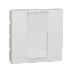 Капак за розетка RJ45 Keystone/Systimax 2 модула, бял, New Unica, Schneider Electric NU946118