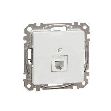 Телефонна розетка, RJ11, бяла, Schneider Electric SDD111491 Sedna Design & Elements