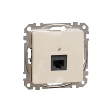 Розетка RJ45 CAT 6 UTP, RJ45, бежова, Schneider Electric SDD112466 Sedna Design & Elements
