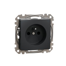 Контакт френски стандарт, антрацит, Schneider Electric SDD114011 Sedna Design & Elements