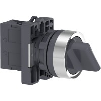 Schneider Electric XA2ED41 - Easy Harmony XA2 - Easy Harmony XA2E, превключвател с ключ, пластмаса, черен, Ø22, 2 позиции, с пружинно връщане от дясно на ляво, 1 NO